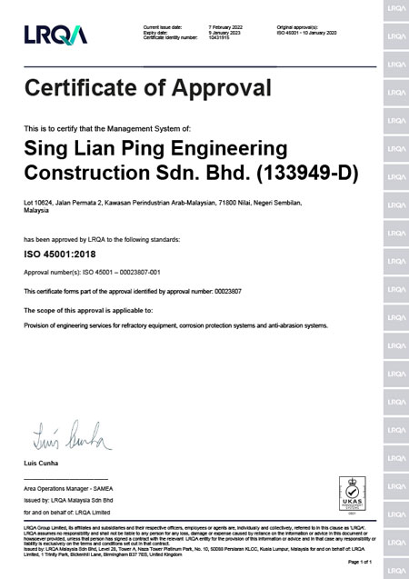 refractory credentials